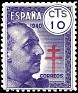 Spain 1940 Franco 10 CTS Violet Edifil 936